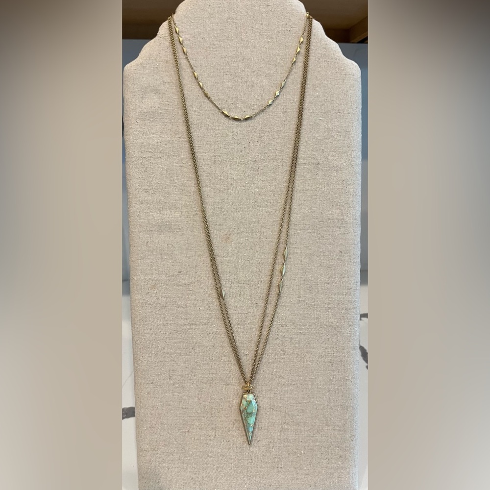 Stella & Dot hand painted necklace, new